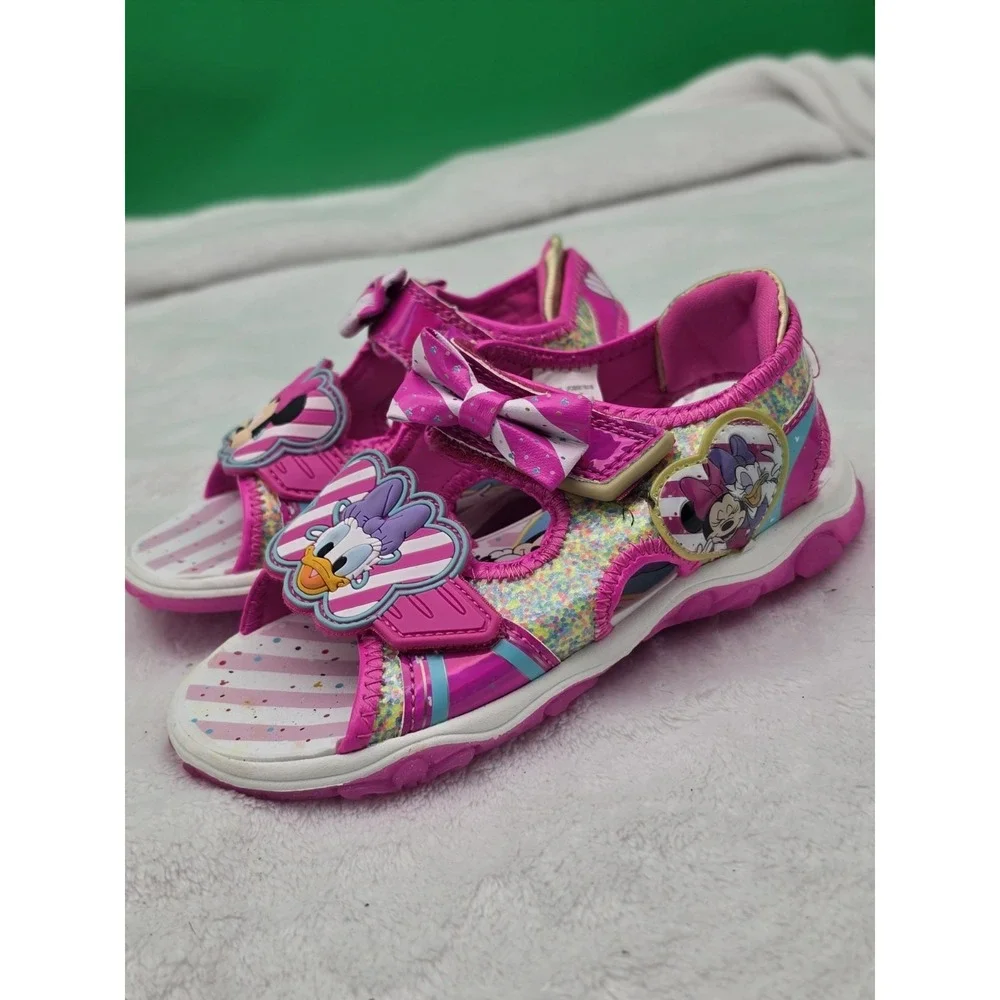 Lil Girl Disney Minni Mouse &‎ Daisy Summer Sandles Size 12